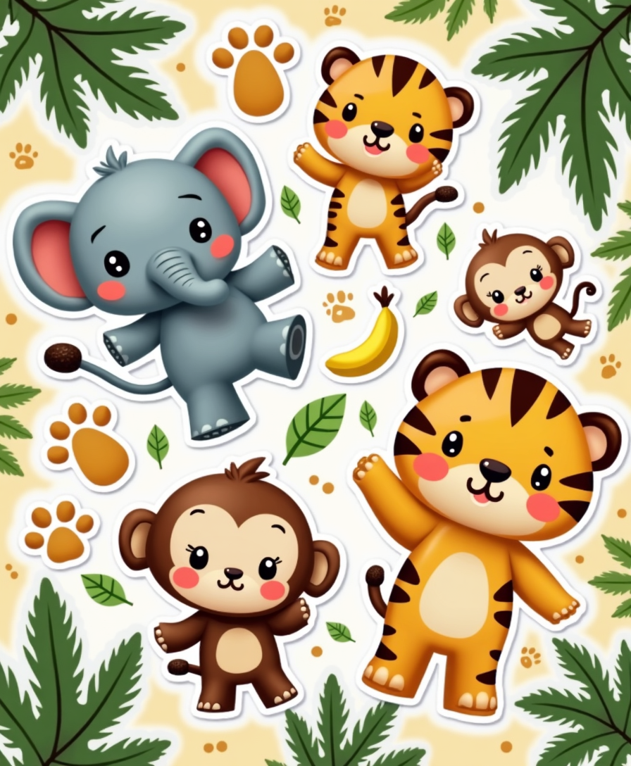 Kids Stickers - Sheet v12